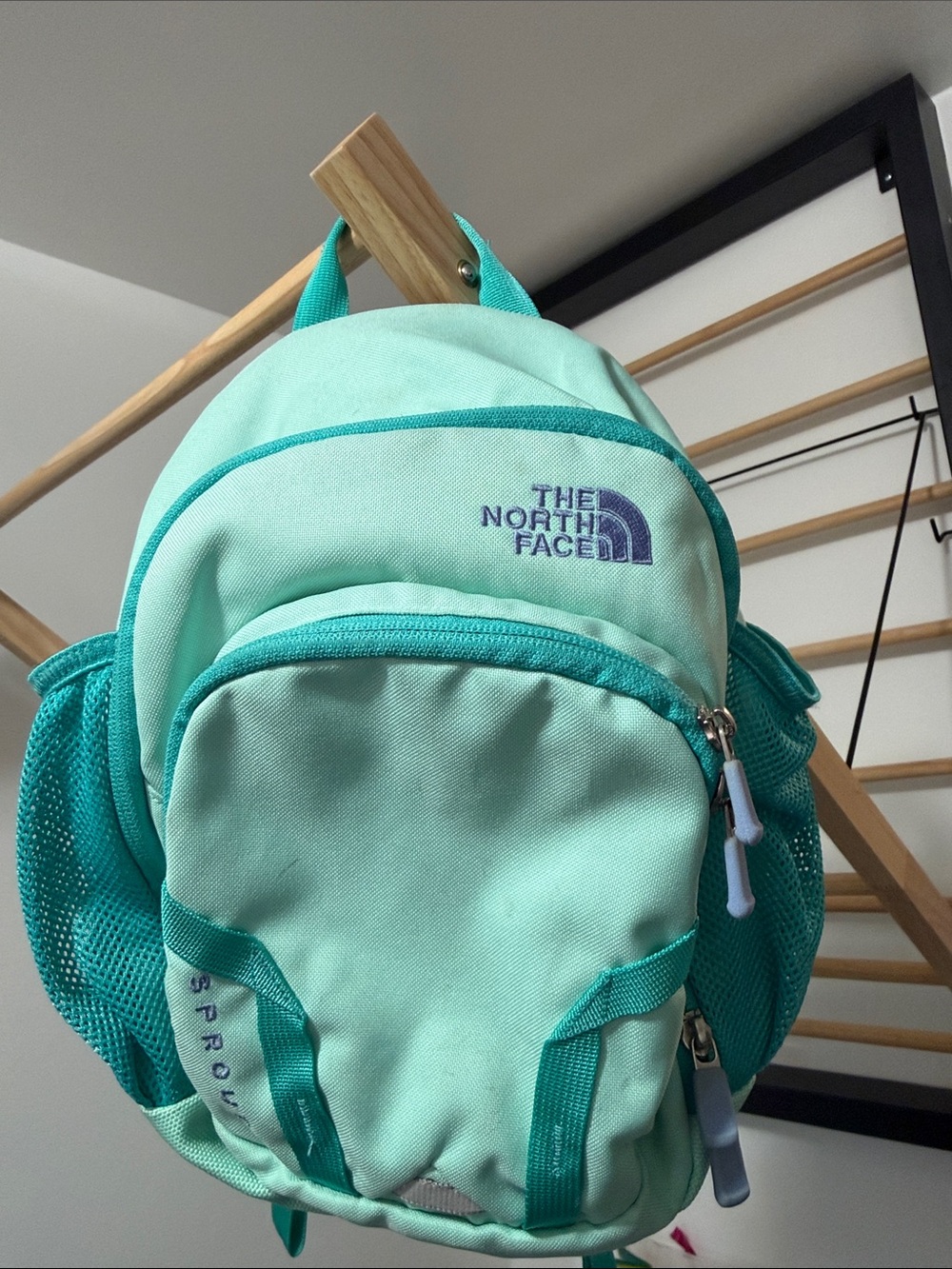 The North Face Kids Sprout Backpack in Mint Teal